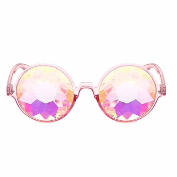 New Kaleidoscope Sunglasses Retro Round - Picture 4 of 4